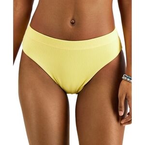 Roxy Women's Yellow Rib Love The Shorey Bikini Swim Bottom XL NWT
